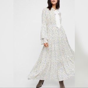 Charolette Maxi Floral Dress RARE FREE PEOPLE